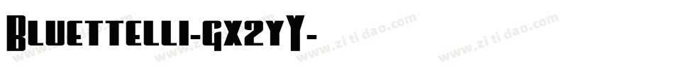 Bluettelli-gx2yY字体转换