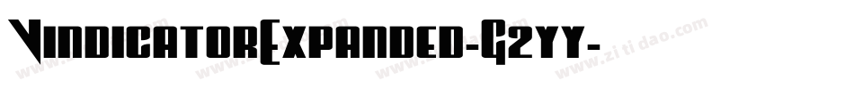 VindicatorExpanded-G2yy字体转换