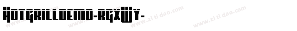 Hotgrilldemo-rgxWy字体转换