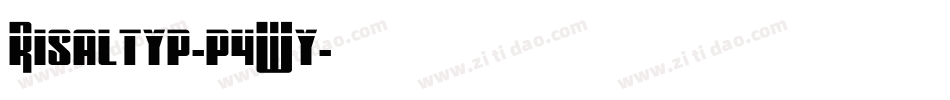 Risaltyp-p4Wy字体转换