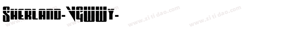 Sherland-VGWWy字体转换