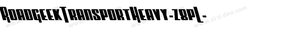 RoadgeekTransportHeavy-z8pL字体转换