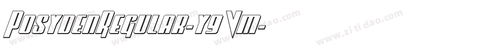 PosydenRegular-y9Vm字体转换