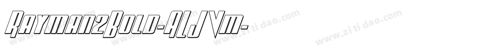 Rayman2Bold-ALJVm字体转换
