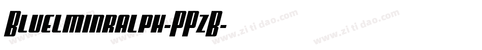 Bluelminralph-PPzB字体转换