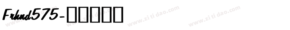 Frhnd575字体转换