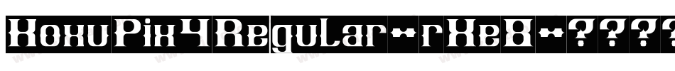 KoxuPix4Regular-rXe8字体转换