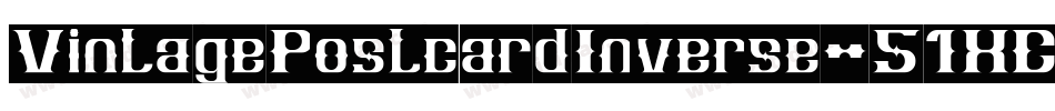 VintagePostcardInverse-51XE8字体转换