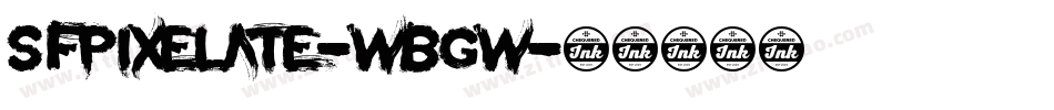 SfPixelate-wBgw字体转换