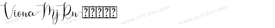Viona-MjRn字体转换