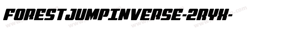 ForestJumpInverse-2RyX字体转换