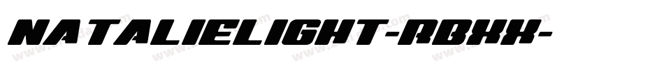 NatalieLight-rBxx字体转换