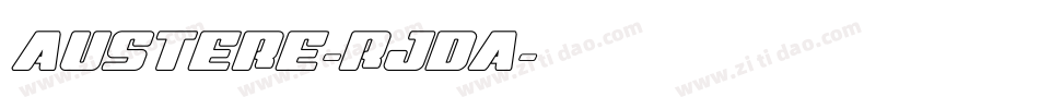 Austere-rjdA字体转换