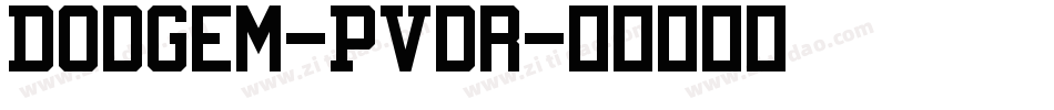 Dodgem-PVdr字体转换