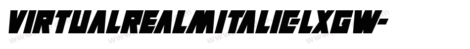VirtualRealmItalic-LxgW字体转换