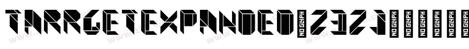 TarrgetExpanded-Z3ZJ字体转换