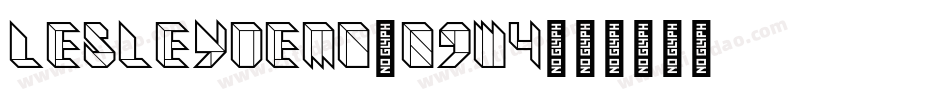 Lesleydemo-09W4字体转换 Lesleydemo-09W4字体转换