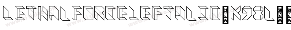 LethalForceLeftalic-K98l字体转换