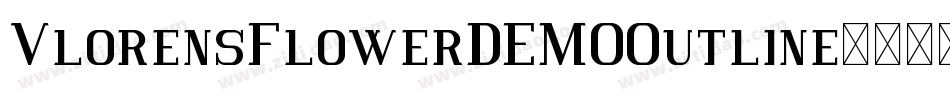 VlorensFlowerDEMOOutline字体转换