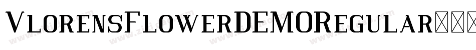 VlorensFlowerDEMORegular字体转换