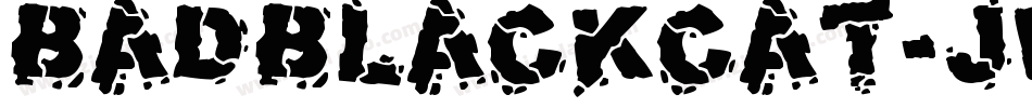 BadBlackCat-jrPv字体转换