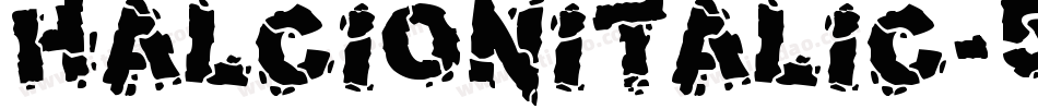 HalcionItalic-5Pv字体转换
