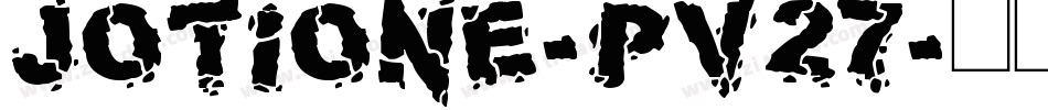 JotiOne-Pv27字体转换