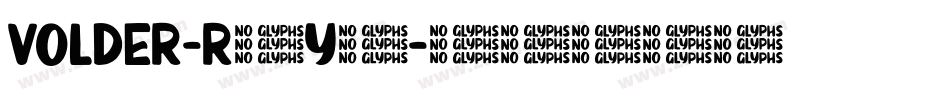 Volder-r6y9字体转换