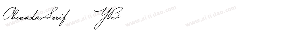 ObcecadaSerif-83YB字体转换