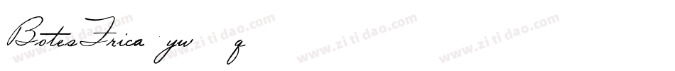 BotesFrica-yw14q字体转换