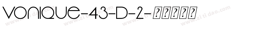 Vonique-43-D-2字体转换