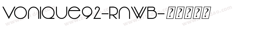Vonique92-rnWB字体转换