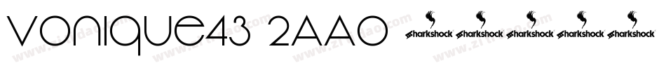 Vonique43-2AAo字体转换