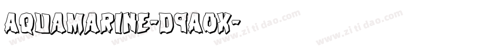 Aquamarine-d9Aox字体转换