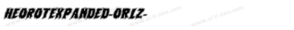 HeorotExpanded-0RLz字体转换