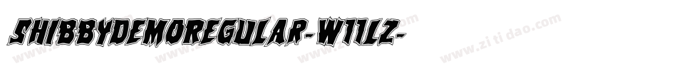 ShibbyDemoRegular-w11Lz字体转换 ShibbyDemoRegular-w11Lz字体转换