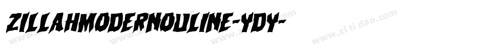 ZillahModernOuline-Ydy字体转换