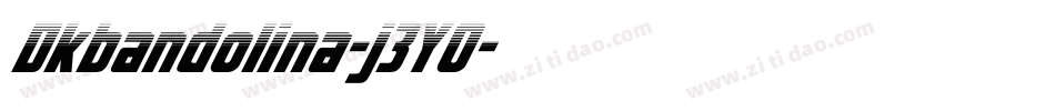Dkbandolina-j3YO字体转换