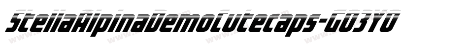 StellaAlpinaDemoCutecaps-GO3YO字体转换