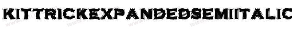 KittrickExpandedSemiItalic-RaaE字体转换