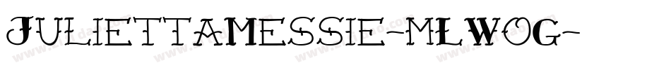 JuliettaMessie-mLWoG字体转换