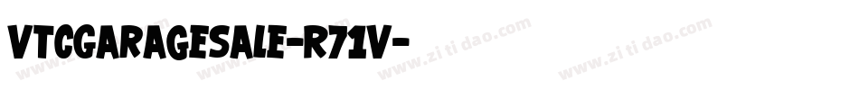 VtcGaragesale-R71V字体转换