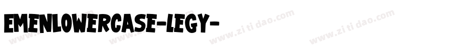 EmenLowercase-legy字体转换