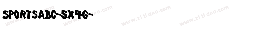 Sportsabc-5X4G字体转换