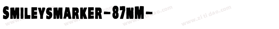 Smileysmarker-87nM字体转换