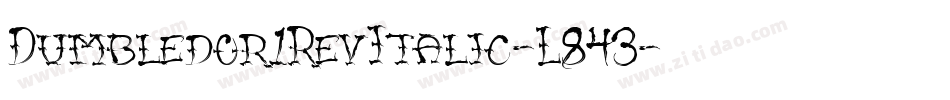 Dumbledor1RevItalic-L843字体转换