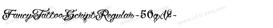 FancyTattooScriptRegular-50qV字体转换