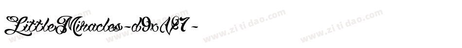 LittleMiracles-d9xV7字体转换