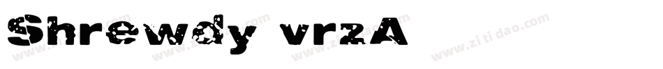 Shrewdy-vrzA字体转换