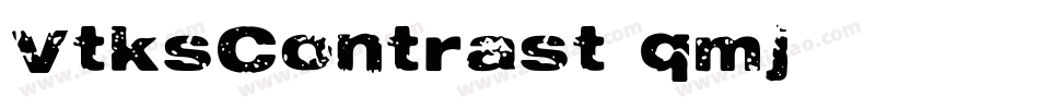 VtksContrast-qmj1字体转换